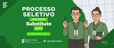 Processo Seletivo Simplificado Professor Substituto 2025/2