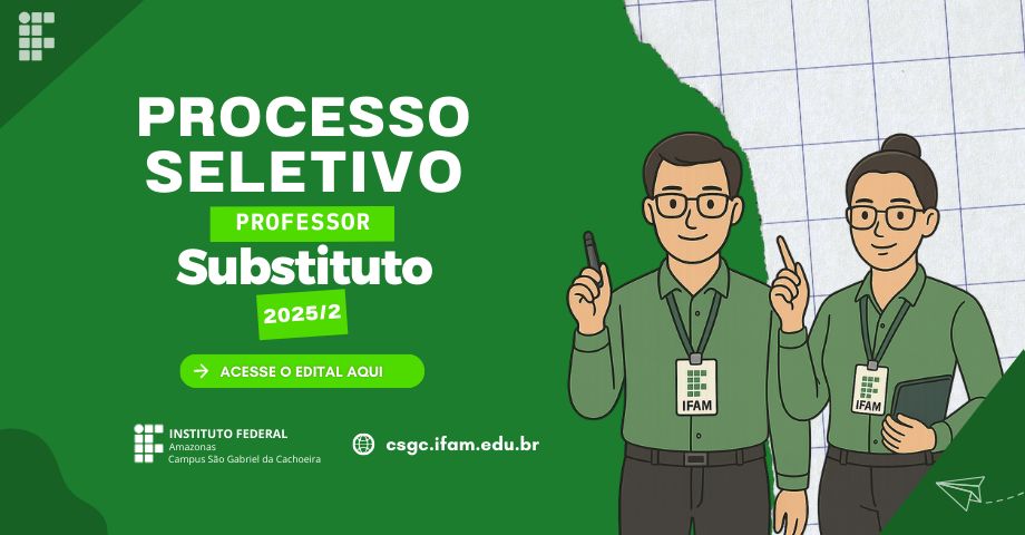 Processo Seletivo Simplificado Professor Substituto 2025/2