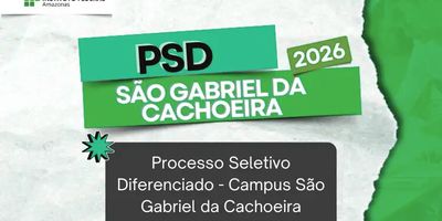 Processo Seletivo Diferenciado 2026/1